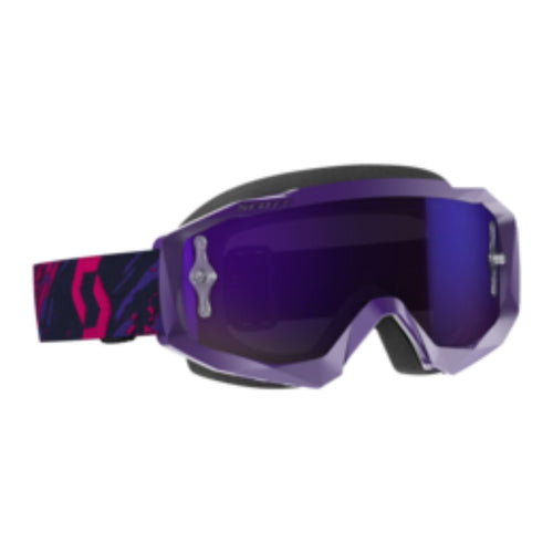 Hustle X Motorsport Goggles - Purple/Purple Chrome | Action Pro Sports