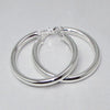 Large Silver Hoop Earrings - Action Pro Sports