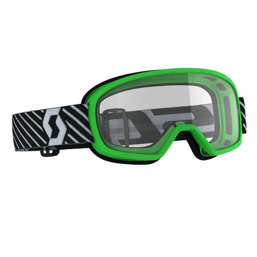 Buzz Junior Motorsport Goggles - Green/Clear | Action Pro Sports