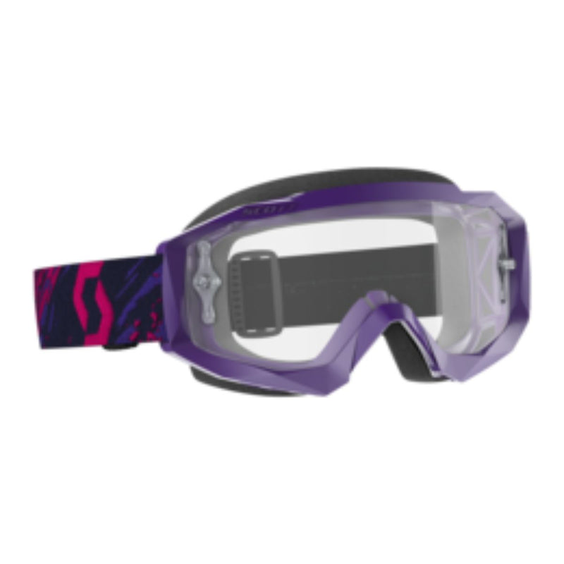 Hustle X Motorsport Goggles - Purple/Clear | Action Pro Sports
