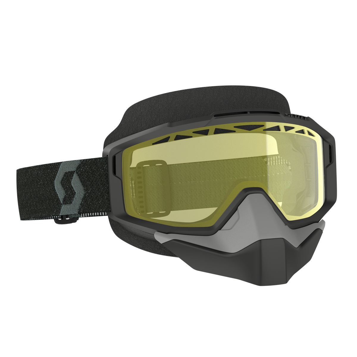 Split OTG Snowcross Snowmobile Goggle - Black/ACS Yellow