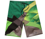 Men's Board Shorts - Green/Grey