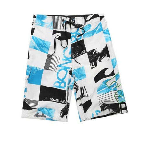 Men's Board Shorts - Blue/Black Wave | Action Pro Sports