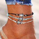 Silver Turtle Anklets - Action Pro Sports