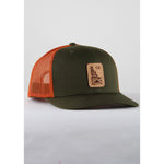 Classic CR Logo Trucker Hat - Olive/Rust | Action Pro Sports