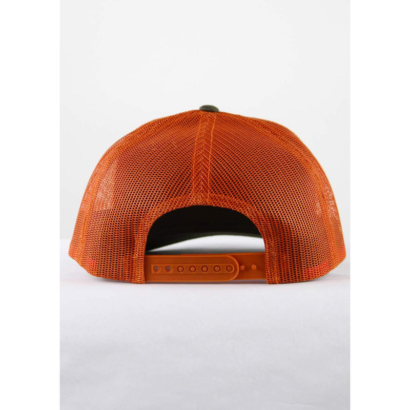 Classic CR Logo Trucker Hat - Olive/Rust