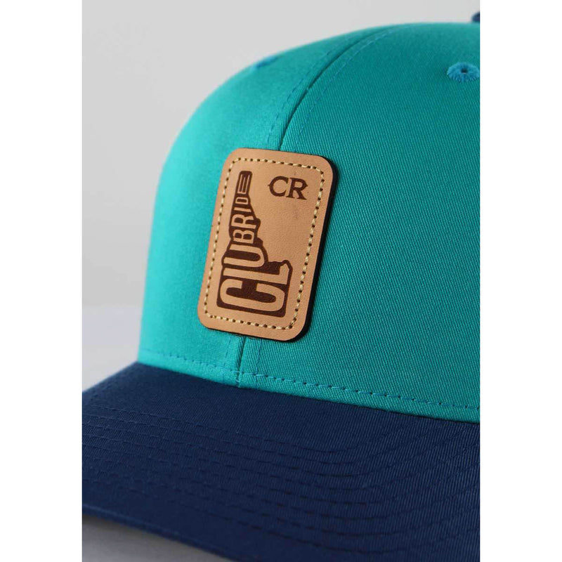Classic CR Logo Trucker Hat - Teal/Birch