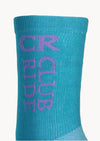 Club Ride Socks - Turquoise Logo