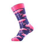 Cool Socks Dude - Sport & Dress Socks - Blue Flamingo Crew Socks - Action Pro Sports