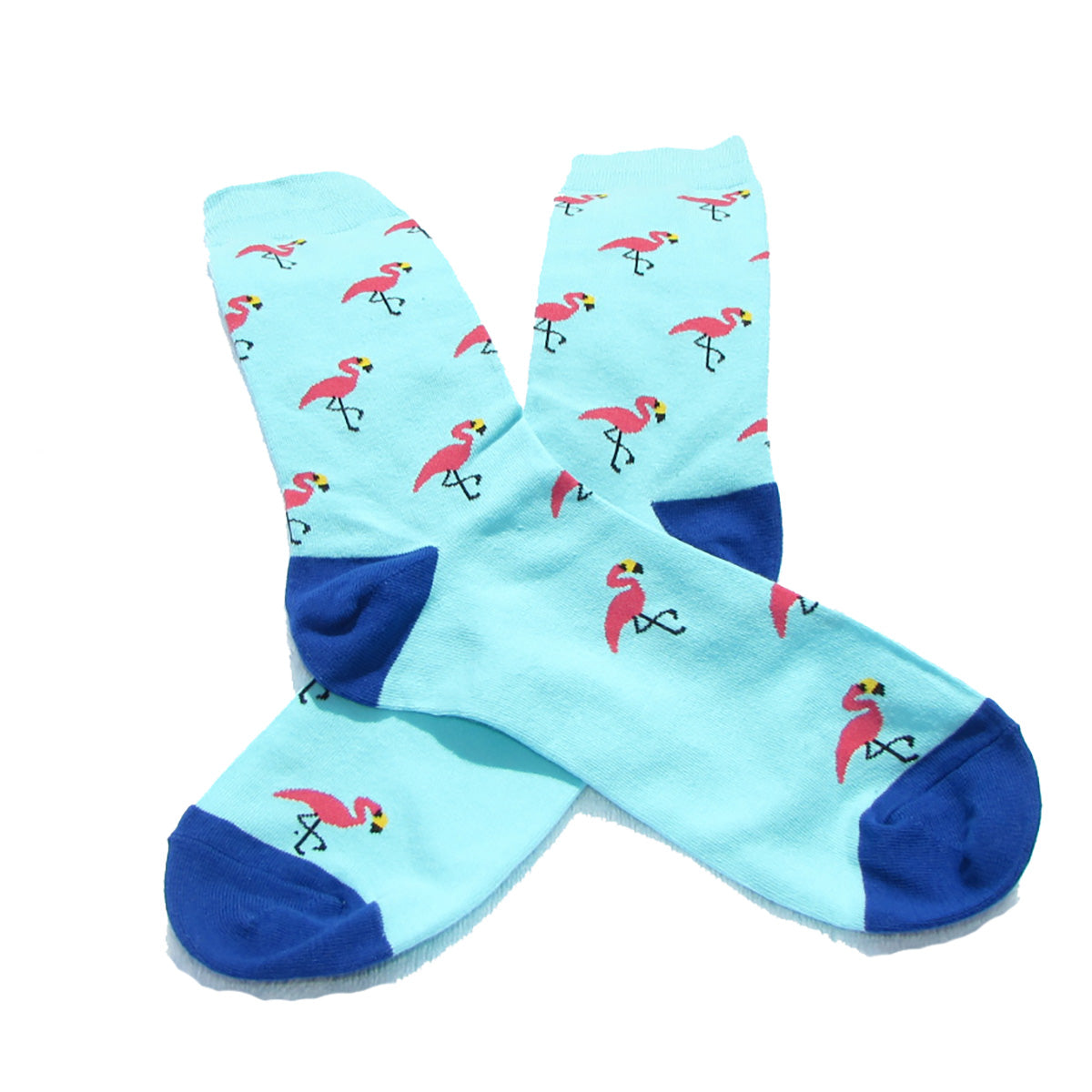 Cool Socks Dude - Sport & Dress Socks - Flamingo Party Crew Socks - Action Pro Sports