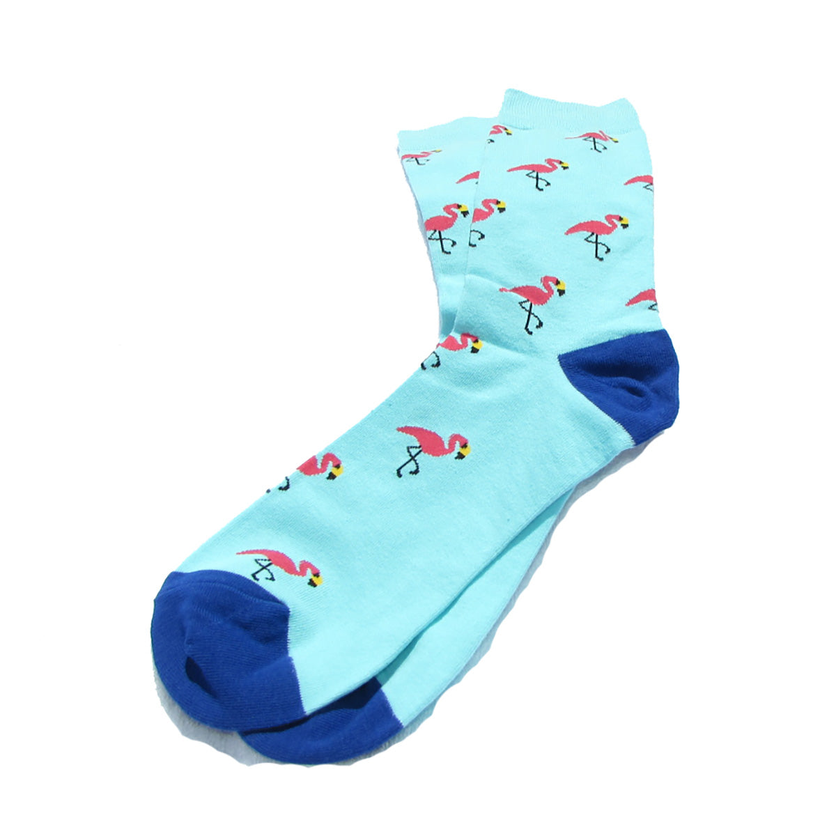 Cool Socks Dude - Sport & Dress Socks - Flamingo Party Crew Socks - Action Pro Sports