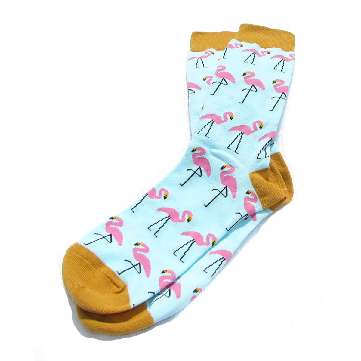 Cool Socks Dude - Sport & Dress Socks - Flamingo Party Crew Socks - Action Pro Sports