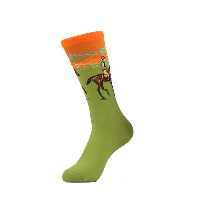 Green Equestrian Crew Socks - Action Pro Sports