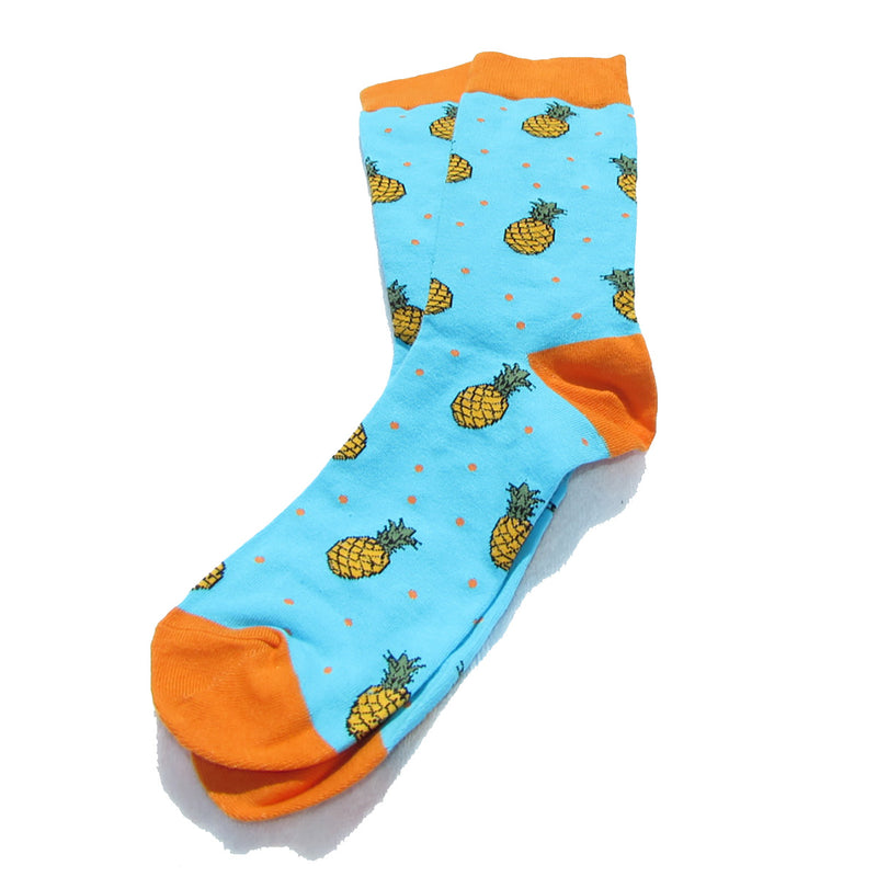 Cool Socks Dude - Sport & Dress Socks - Fresh Pineapple Crew Socks - Action Pro Sports