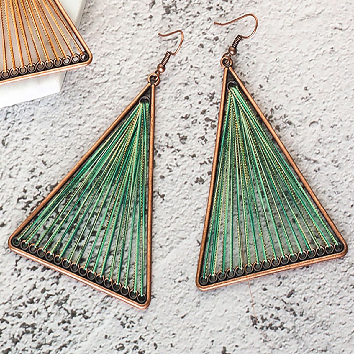 Geometric Triangle Dangle Earrings - Action Pro Sports