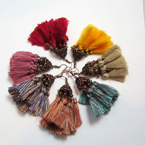 Exotic Tassel Earrings - Action Pro Sports