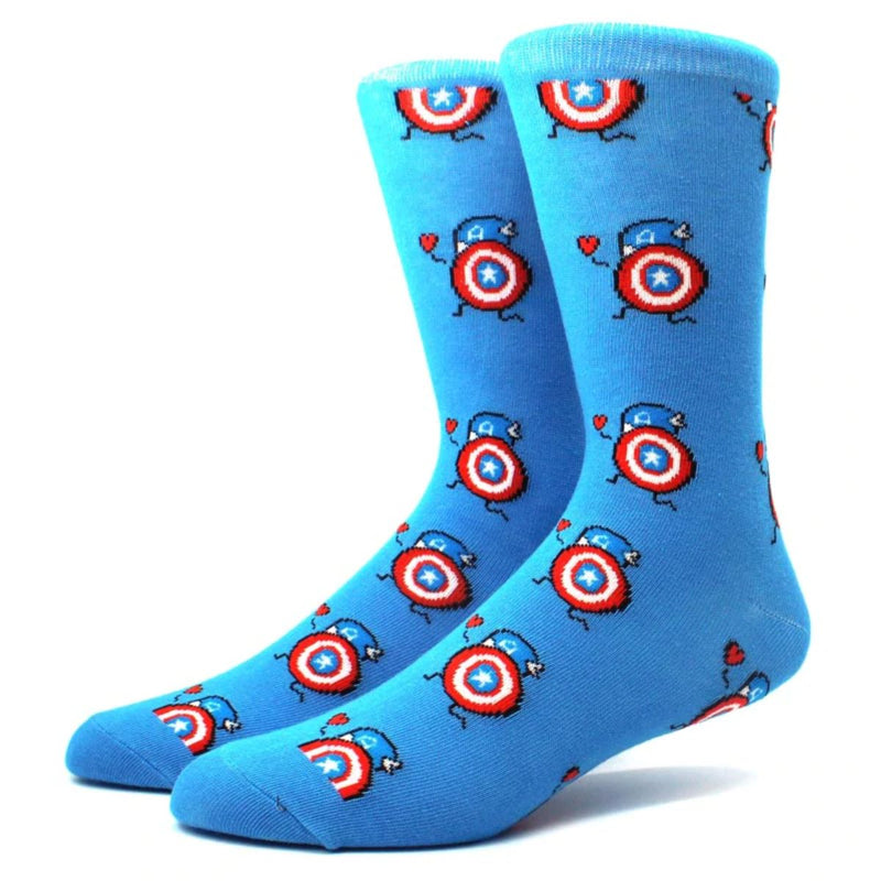 Mighty Mite Captain America Crew Socks - Action Pro Sports