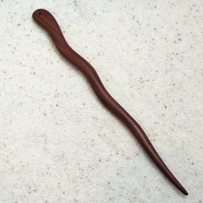 Japanese Traditional Wavy Wood Hairpins - Action Pro Sports