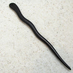 Japanese Traditional Wavy Wood Hairpins - Action Pro Sports