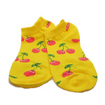 Yellow Cherry Ankle Socks - Action Pro Sports