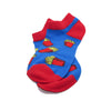 Cool Socks Dude - Sport & Dress Socks - Blue & Red Fries Ankle Socks - Action Pro Sports