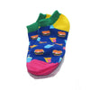 Cool Socks Dude - Sport & Dress Socks - Blue Burger Shop Ankle Socks - Action Pro Sports