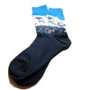 Cool Socks Dude - Sport & Dress Socks - Blue Tidal Wave Crew Socks - Action Pro Sports