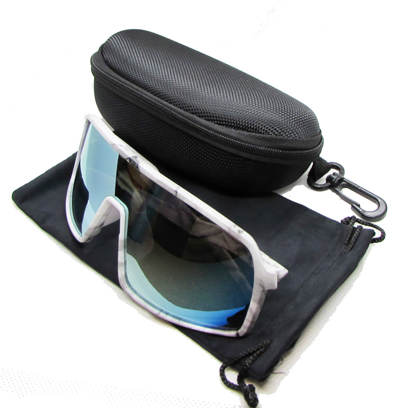 Large Profile Sport Sunglasses - White Camo