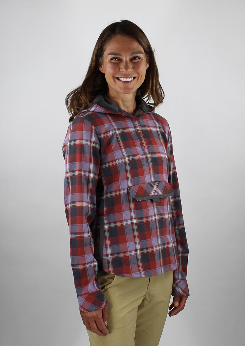 Liv'N Long Sleeve Women's Flannel - Brick Red Plaid | Action Pro Sports
