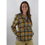 Liv'N Long Sleeve Women's Flannel - Khaki Yellow Plaid | Action Pro Sports