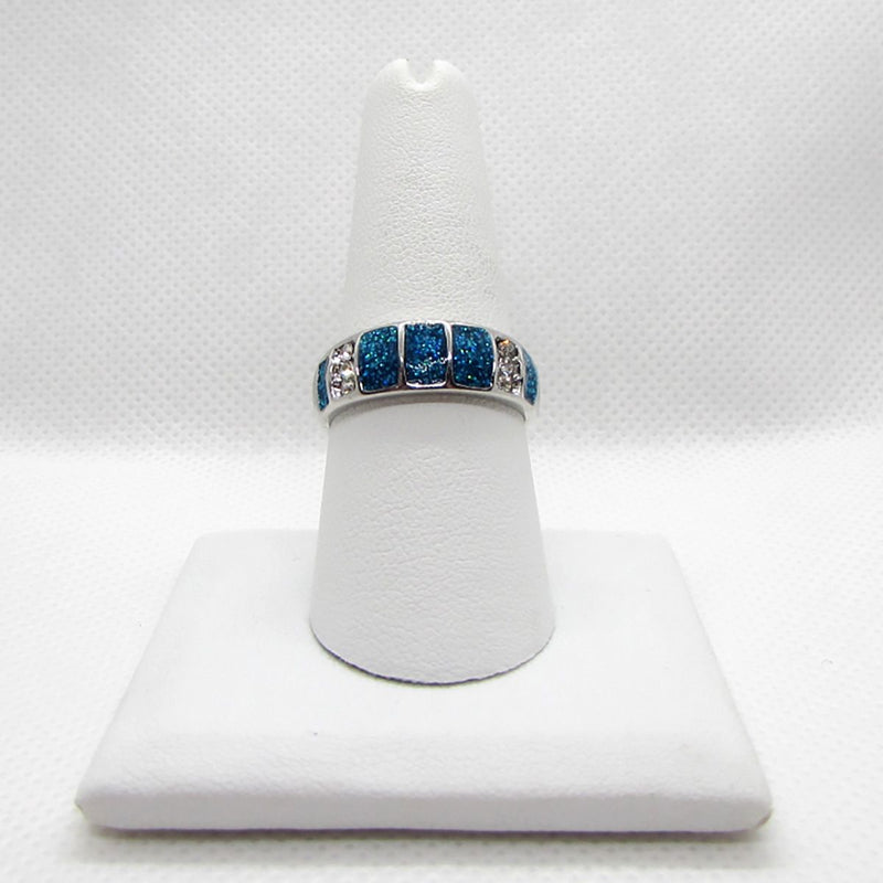 Blue fire shop opal ring