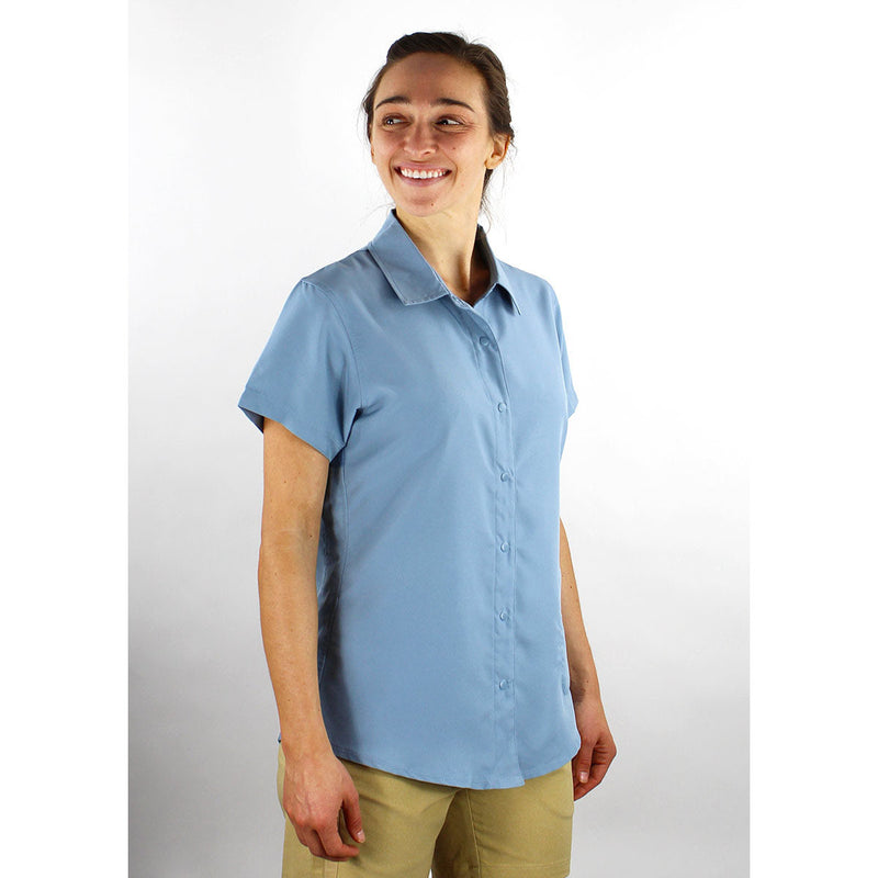 Bandara Women's Shirt - Faded Denim Blue