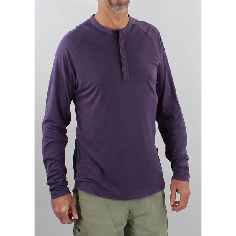 Payette Henley Long Sleeve Men's Shirt - Imperial Purple | Action Pro Sports
