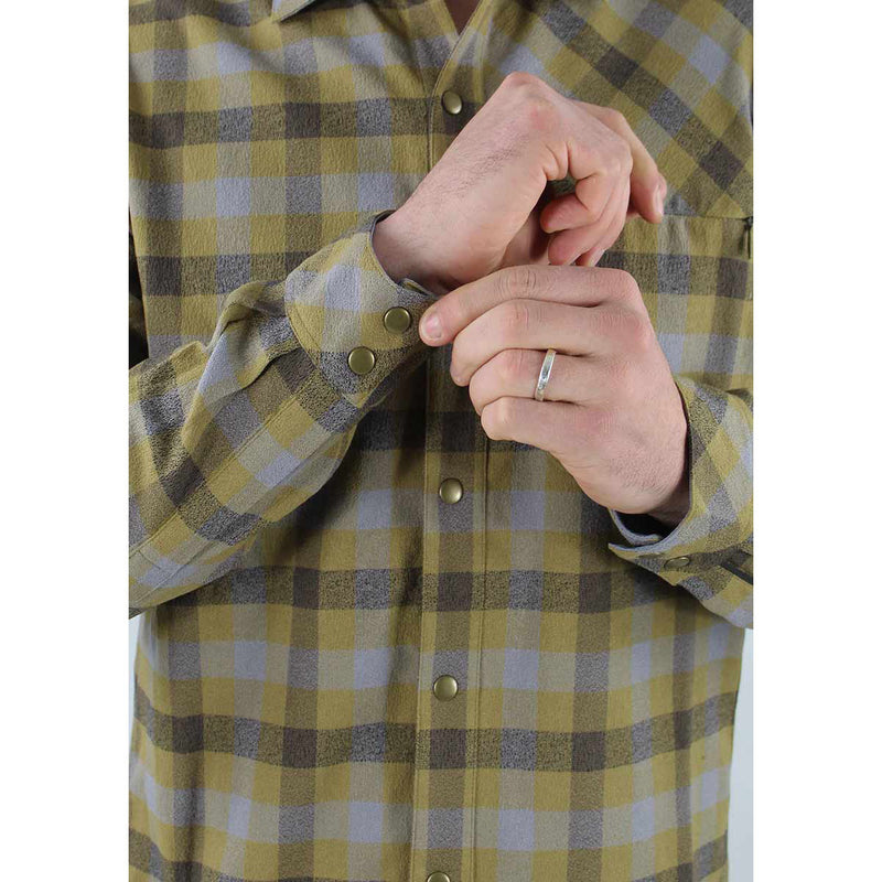 Shaka Flannel Men's Shirt - Tortilla Brown Plaid