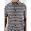 Vibe Men's Shirt - Dark Grey Stripe