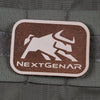 NextGenAR Bull Logo Velcro Patch - Brown | Action Pro Sports